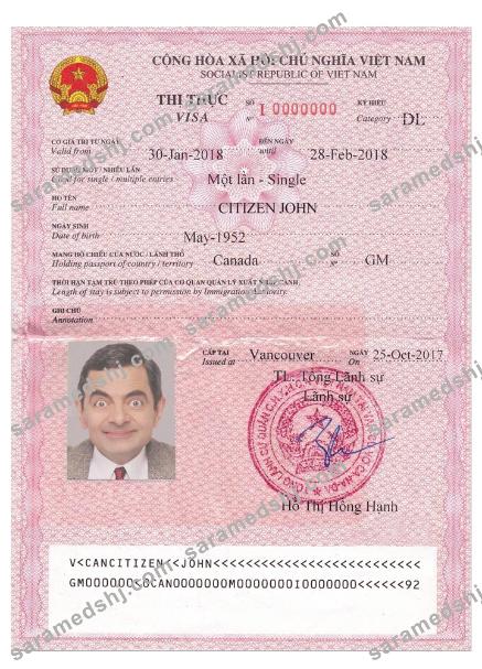 VIET NAM visa version 2